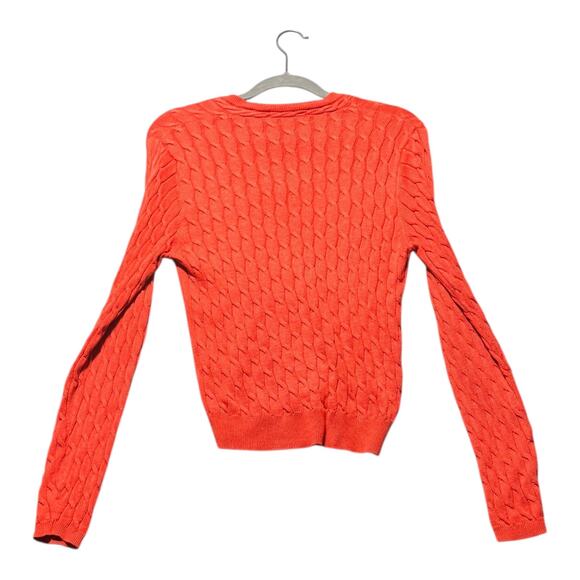 Masters Cableknit sweater women’s medium Bobby jones v-neck - Picture 8 of 11